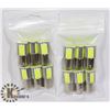 Image 1 : LOT OF 12 NEW RV/AUTO LED BULBS - COOL WHITE
