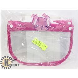 LOT OF 5 CHILDRENS FACE SHIELDS-PINK BUNNY