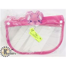 LOT OF 5 CHILDRENS FACE SHIELDS-PINK BUNNY