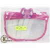 Image 1 : LOT OF 5 CHILDRENS FACE SHIELDS-PINK BUNNY