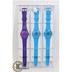 3 SHAGWEAR WATCHES IN CASES (NEW)