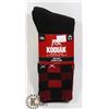 Image 1 : 2PK OF KODIAK WOOL BLEND SOCKS; SIZE M/M