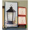 Image 1 : NEW DECORATIVE LANTERN WITH LED CANDLE,AUTO TIMER