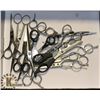 Image 1 : BOX OF 12 HAIRDRESSERS SCISSORS