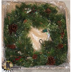 LIGHT UP CHRISTMAS WREATH