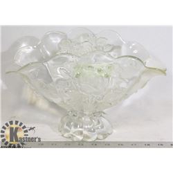 CRYSTAL FLOWER THEME CENTERPIECE BOWL