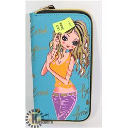 BLUE WOMENS WALLET