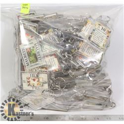 LARGE BAG OF ASSORTED KEYCHAINS