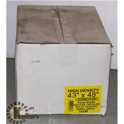 CASE OF 43" X 48" HEAVY DUTY GARBAGE BAGS