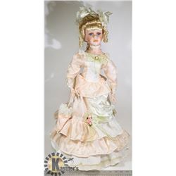 PORCELAIN DOLL WITH STAND
