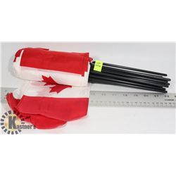BUNDLE OF SMALL CANADIAN FLAGS