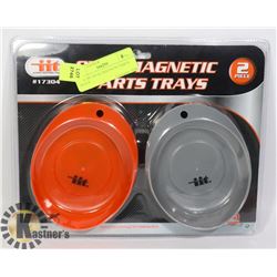 NEW 2PC OVAL MAGNETIC PARTS TRAYS