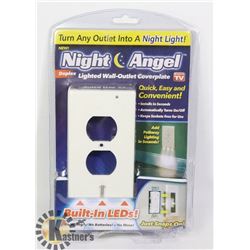 NEW NIGHT ANGEL LIGHTED WALL OUTLET COVER PLATE