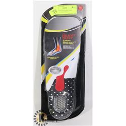 NEW MENS ADJUSTABLE SIZE SHOCK GUARD INSOLES