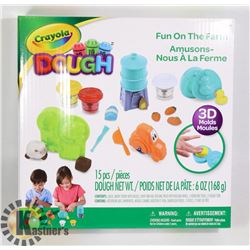 NEW 15PC CRAYOLA DOUGH: FUN ON THE FARM KIT