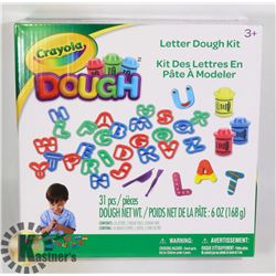 NEW 31PC CRAYOLA DOUGH: LETTER DOUGH KIT