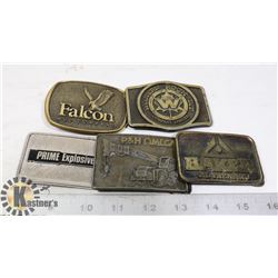 BAG OF ESTATE BELT BUCKLES