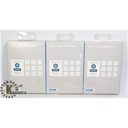 3 PACKS OF ANTI FOG INSERTS FOR GOPRO