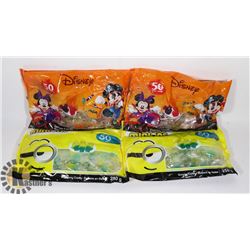 2 BAGS OF 50 DISNEY GUMMY CANDY SOLD WITH 2 BAGS