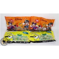 2 BAGS OF 50 DISNEY GUMMY CANDY SOLD WITH 2 BAGS