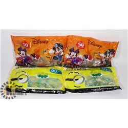 2 BAGS OF 50 DISNEY GUMMY CANDY SOLD WITH 2 BAGS