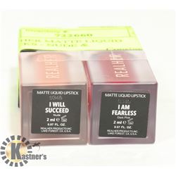 2 REALHER MATTE LIQUID LIPSTICKS - NUDE &