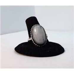 14)  SILVER TONE WITH ROPE DESIGN EDGE