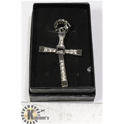 SILVER ALLOY CROSS NECKLACE