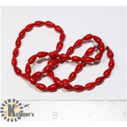POLYMERIZED CORAL NECKLACE