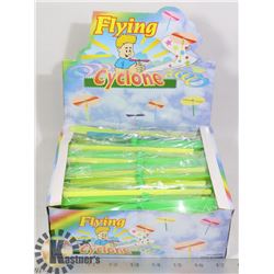 RETAIL DISPLAY OF FLYING CYCLONE TOYS