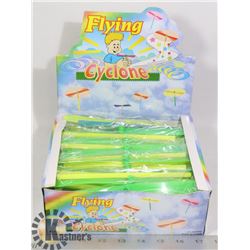 RETAIL DISPLAY OF FLYING CYCLONE TOYS