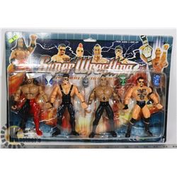 4 CHARACTER PACK OF SUPER WRESTLING TOYS