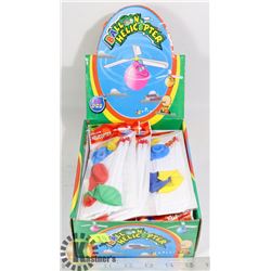 RETAIL DISPLAY OF BALLOON HELICOPTER TOYS