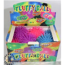 RETAIL DISPLAY OF FLUFFY BALLS TOYS