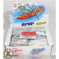 RETAIL DISPLAY OF ROCKET BALLOONS