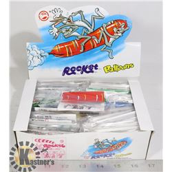 RETAIL DISPLAY OF ROCKET BALLOONS