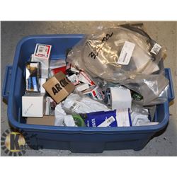 BOX OF ASSORTED AUTO PARTS
