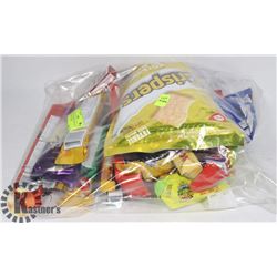 24PCS OF ASSORTED CHOCOLATE, GUMS AND CANDY