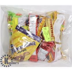 24PCS OF ASSORTED CHOCOLATE, GUMS AND CANDY