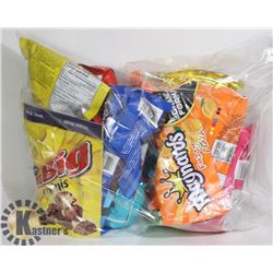 24PCS OF ASSORTED CHOCOLATE, GUMS AND CANDY