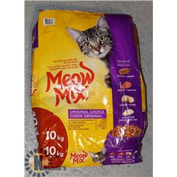 BAG OF MEOW MIX CAT FOOD, 10KG