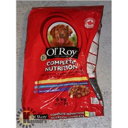 BAG OF OL'ROY DOG FOOD 8KG