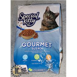 BAG OF SPECIAL KITTY CAT FOOD, 7.5KG