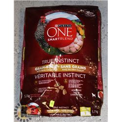 BAG OF PURINA ONE DOG FOOD, 5.7KG