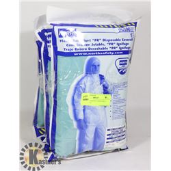 4 FIRE RETARDANT DISPOSABLE COVERALLS