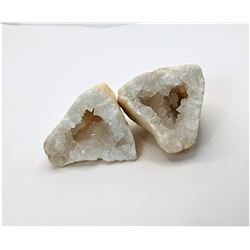 9)  FULL SPLIT QUARTZ GEODE, 173.3 GRAMS