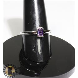 #177-PURPLE AMETHYST RING SIZE 7.6