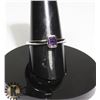 #177-PURPLE AMETHYST RING SIZE 7.6