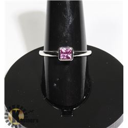 #181-PINK SAPPHIRE RING SIZE 7.5