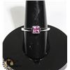 Image 1 : #181-PINK SAPPHIRE RING SIZE 7.5